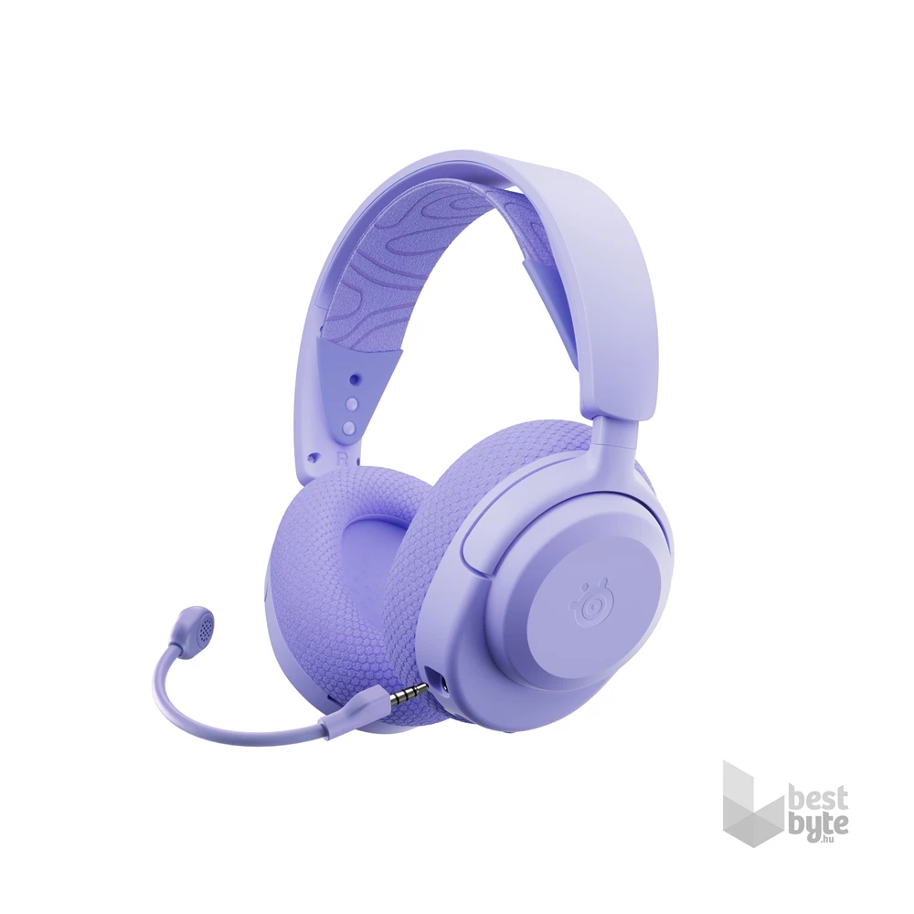 SteelSeries Arctis Nova 3X vezeték nélküli lila gamer headset