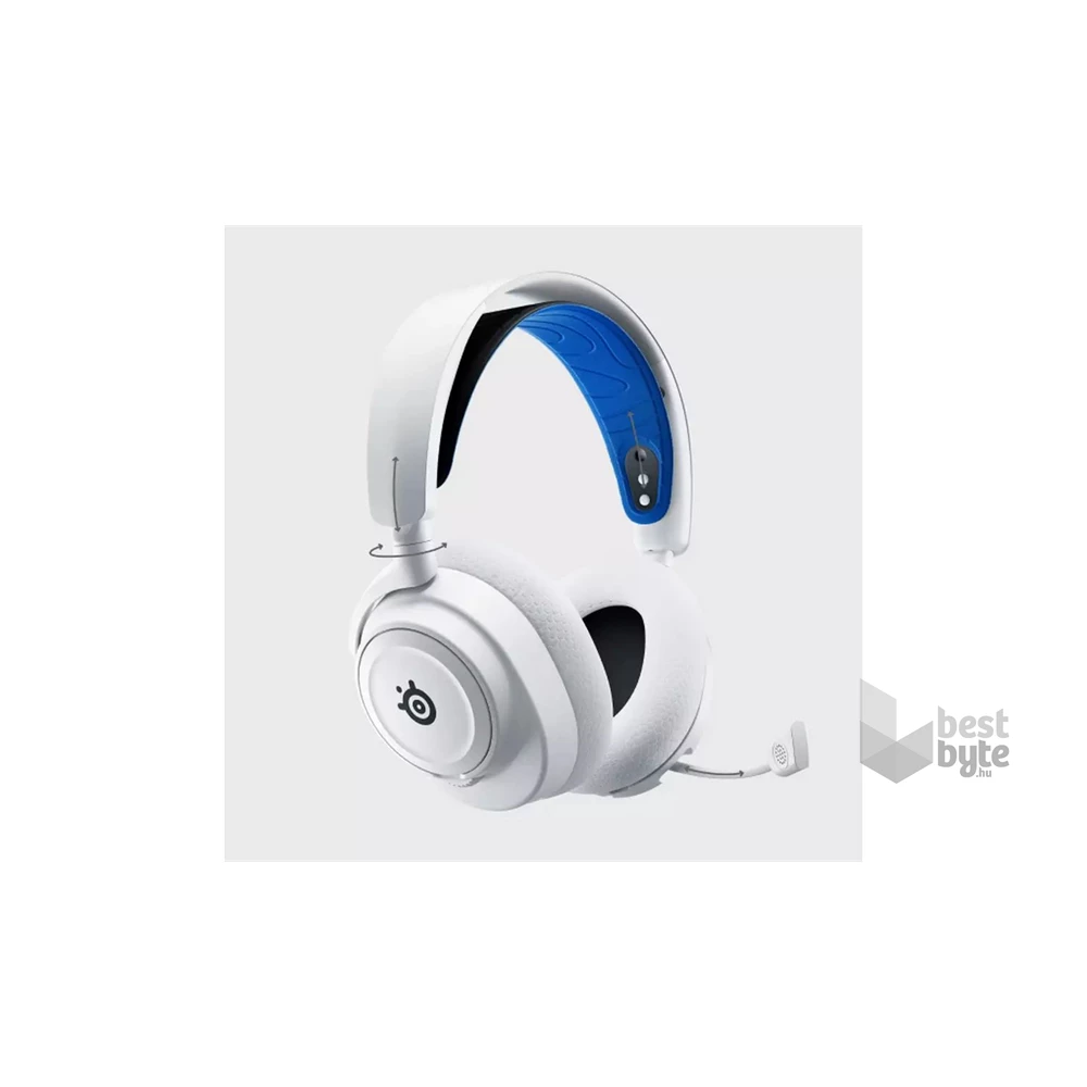 SteelSeries Arctis Nova 7P vezeték nélküli fehér gamer headset