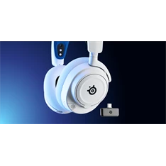 SteelSeries Arctis Nova 7P vezeték nélküli fehér gamer headset