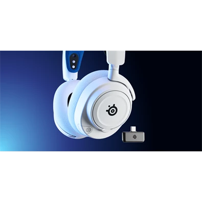 SteelSeries Arctis Nova 7P vezeték nélküli fehér gamer headset