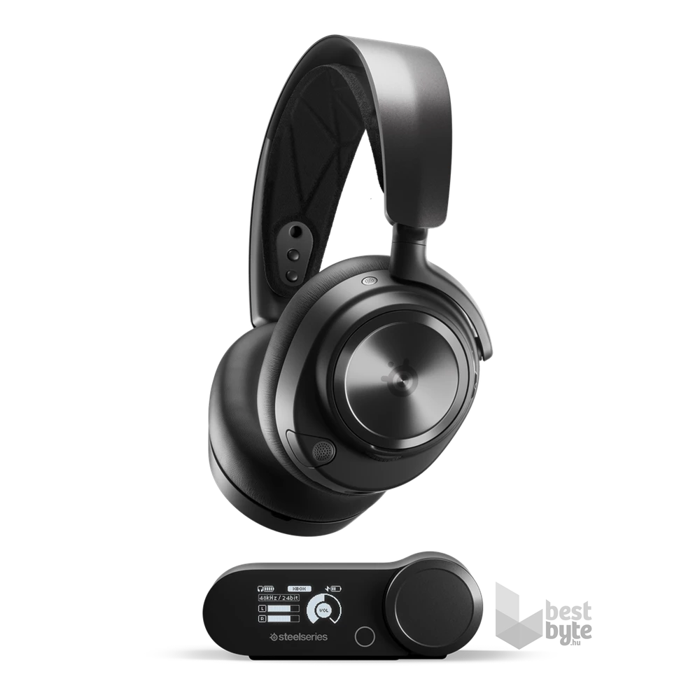 SteelSeries Arctis Nova Pro Wireless X fekete gamer headset