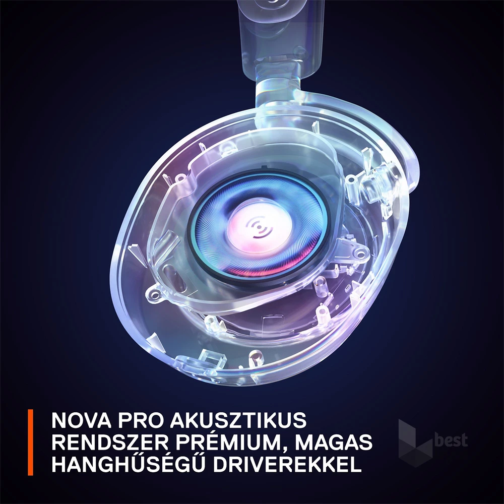 SteelSeries Arctis Nova Pro Wireless X fekete gamer headset