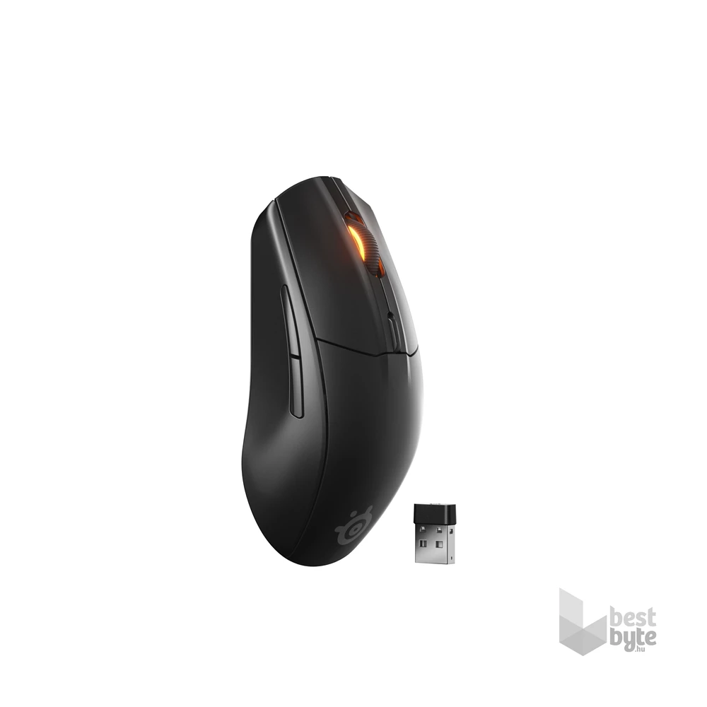 SteelSeries Rival 3 Gen 2 vezeték nélküli fekete gamer egér