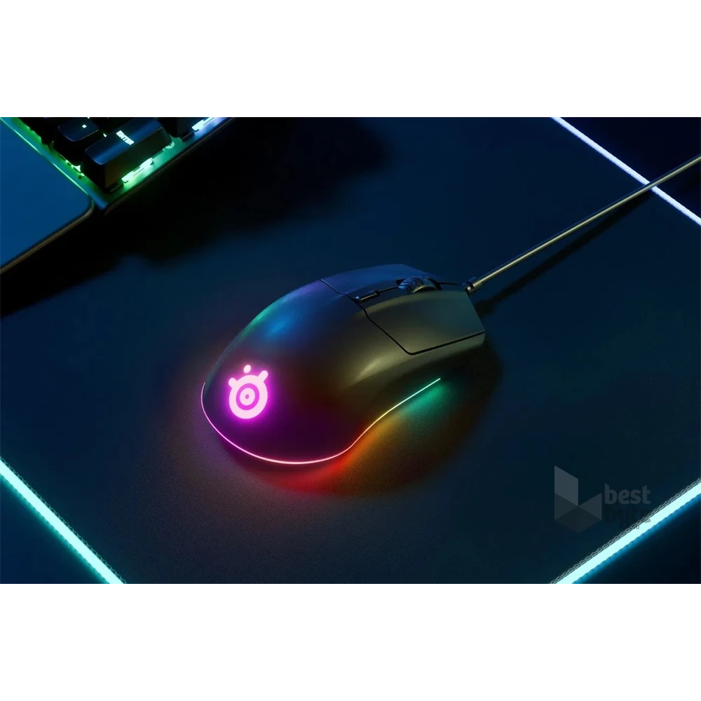 SteelSeries Rival 3 fekete optikai gamer egér