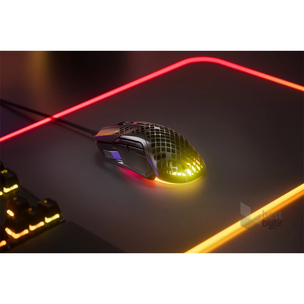 Steelseries Aerox 5 vezetékes fekete gamer egér