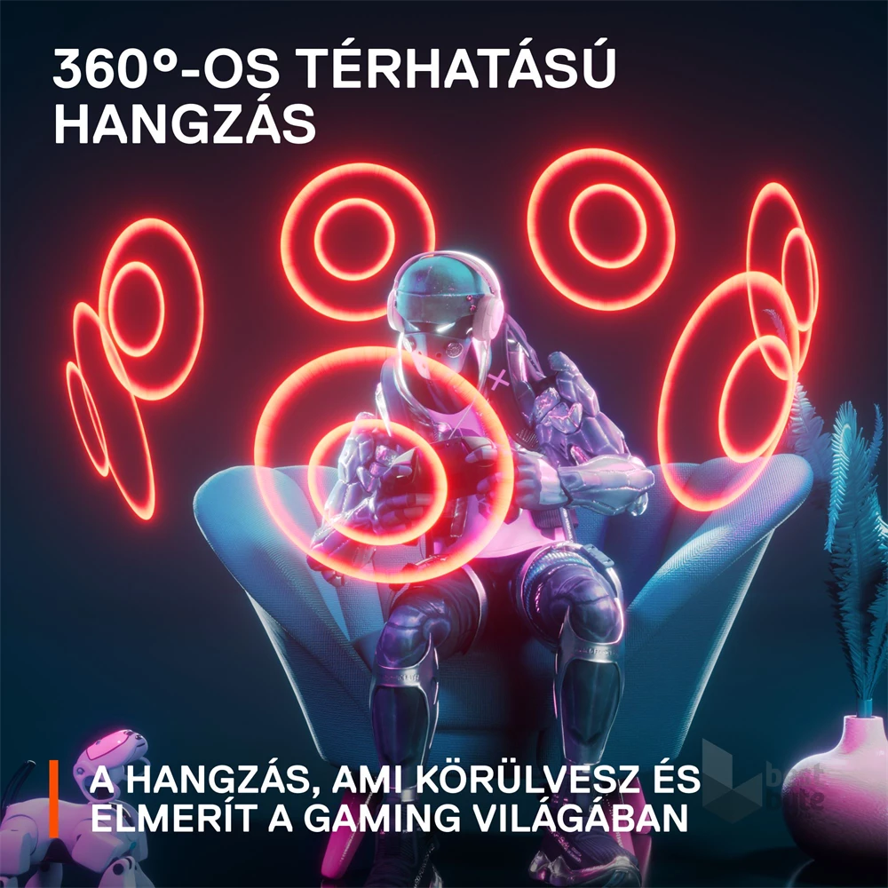 Steelseries Arctis Nova 1 fehér gamer headset