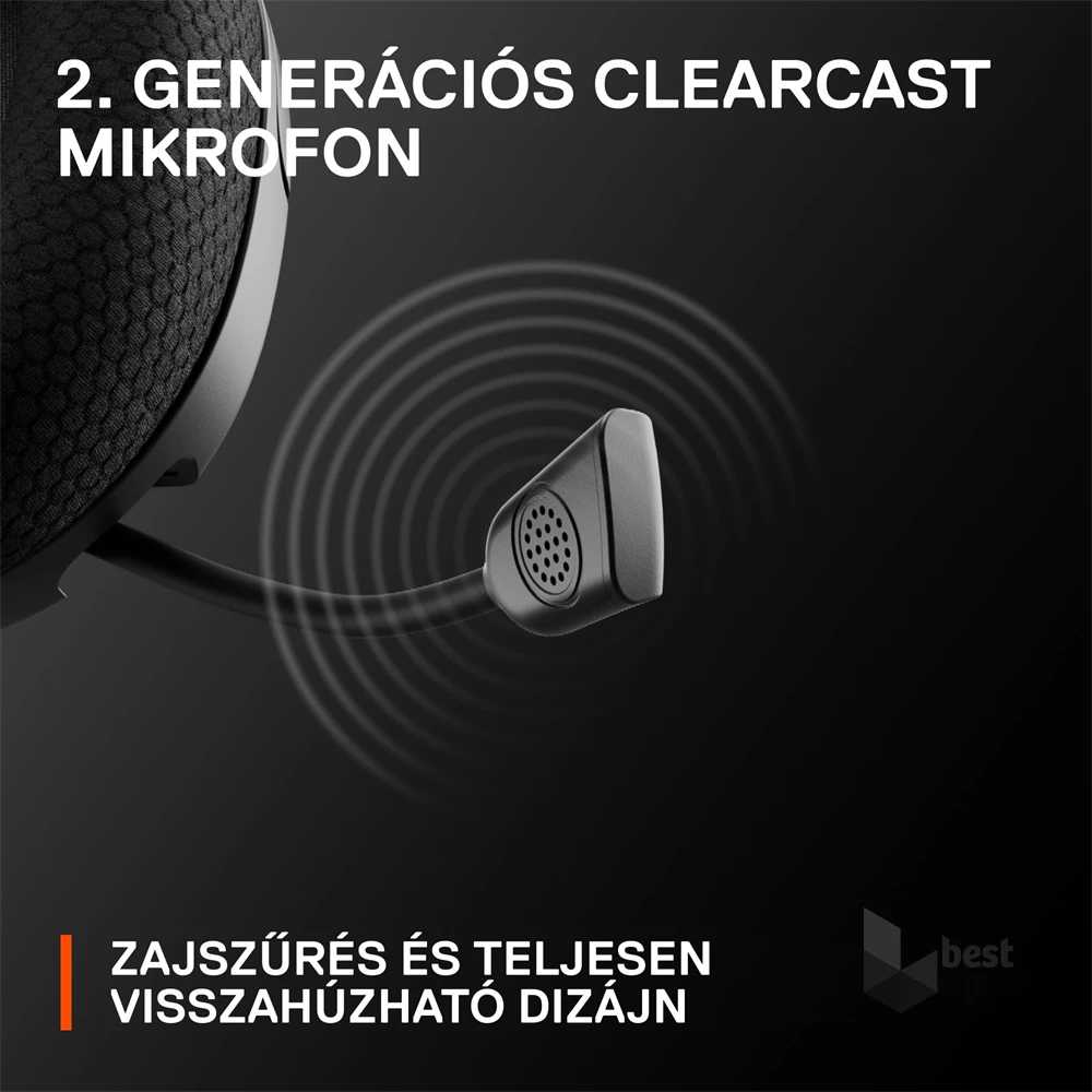 Steelseries Arctis Nova 1 fekete gamer headset