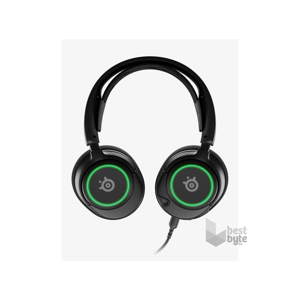 Steelseries Arctis Nova 3 fekete gamer headset