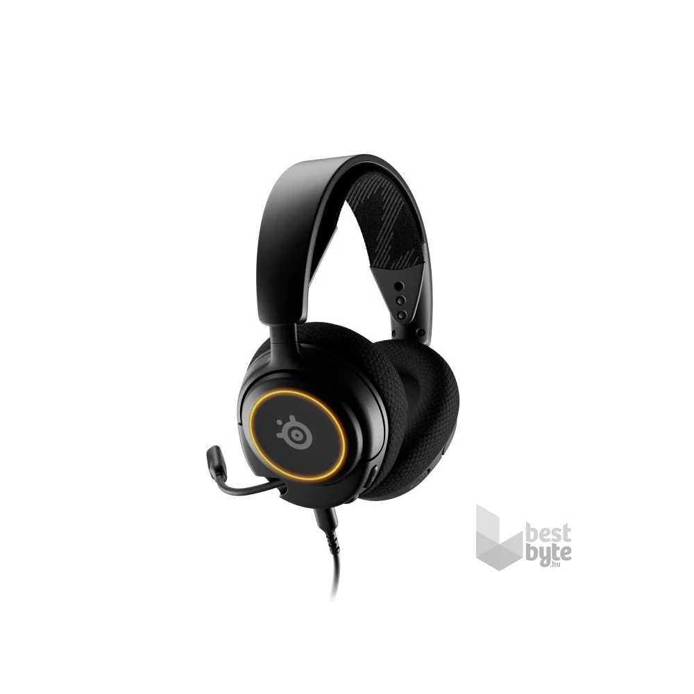 Steelseries Arctis Nova 3 fekete gamer headset