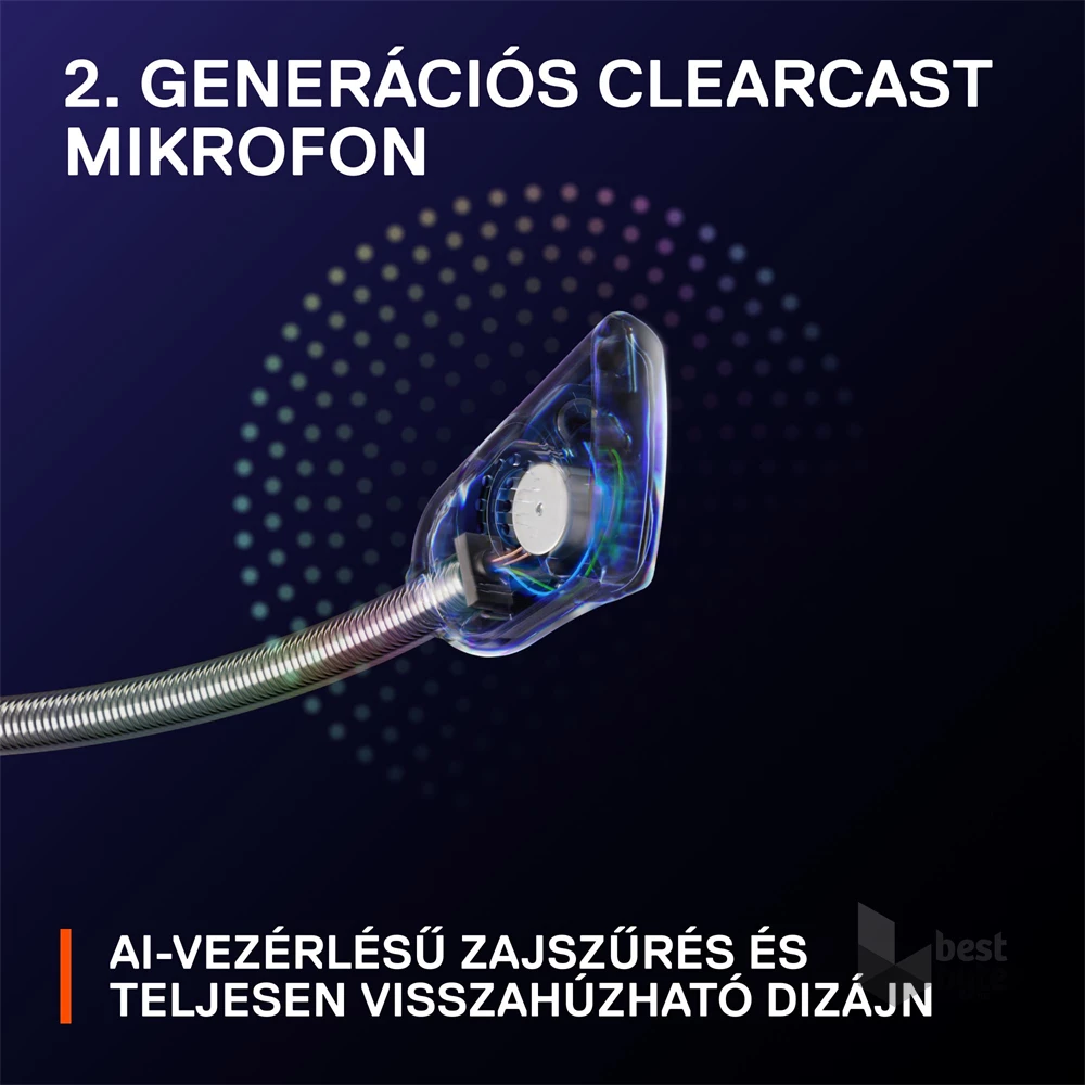 Steelseries Arctis Nova 7P vezeték nélküli kék-fekete gamer headset