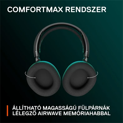 Steelseries Arctis Nova 7 vezeték nélküli fekete gamer headset