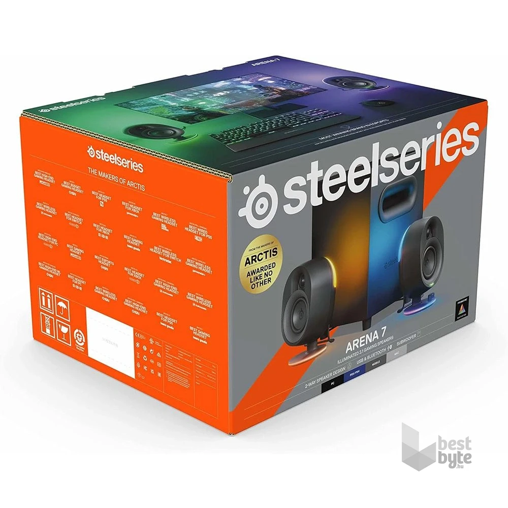 Steelseries Arena 7 2.1 fekete hangszóró