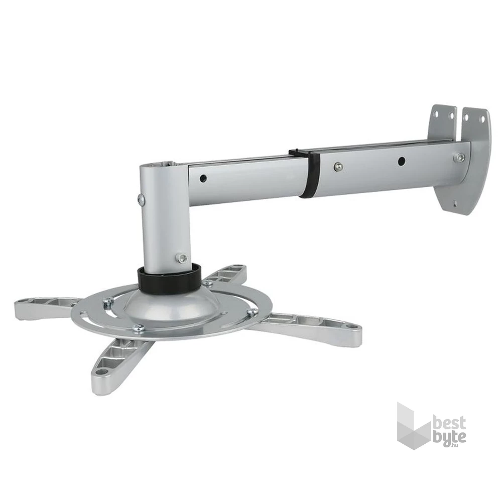 Stell SHO 1092 25 -33cm, 15°, 15kg ezüst fali kihúzható projektor tartó