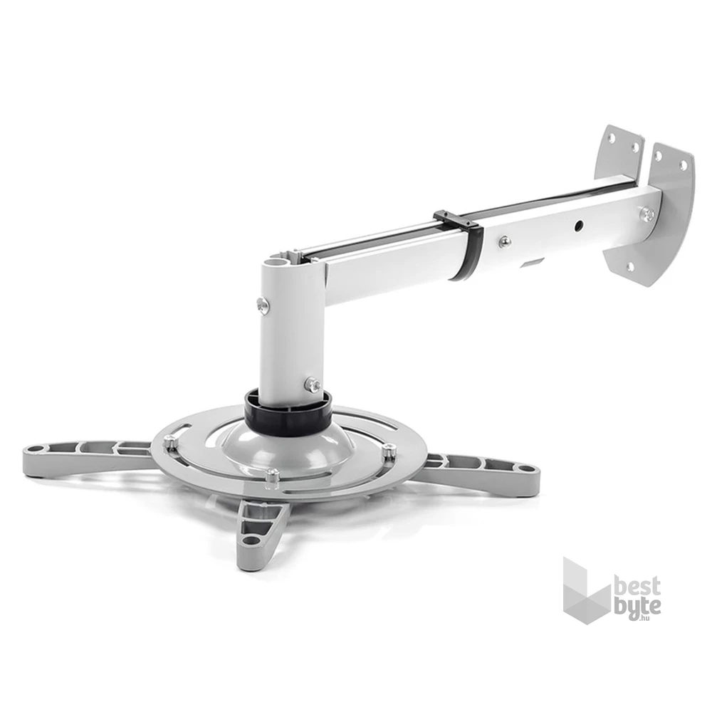 Stell SHO 1092 25 -33cm, 15°, 15kg ezüst fali kihúzható projektor tartó
