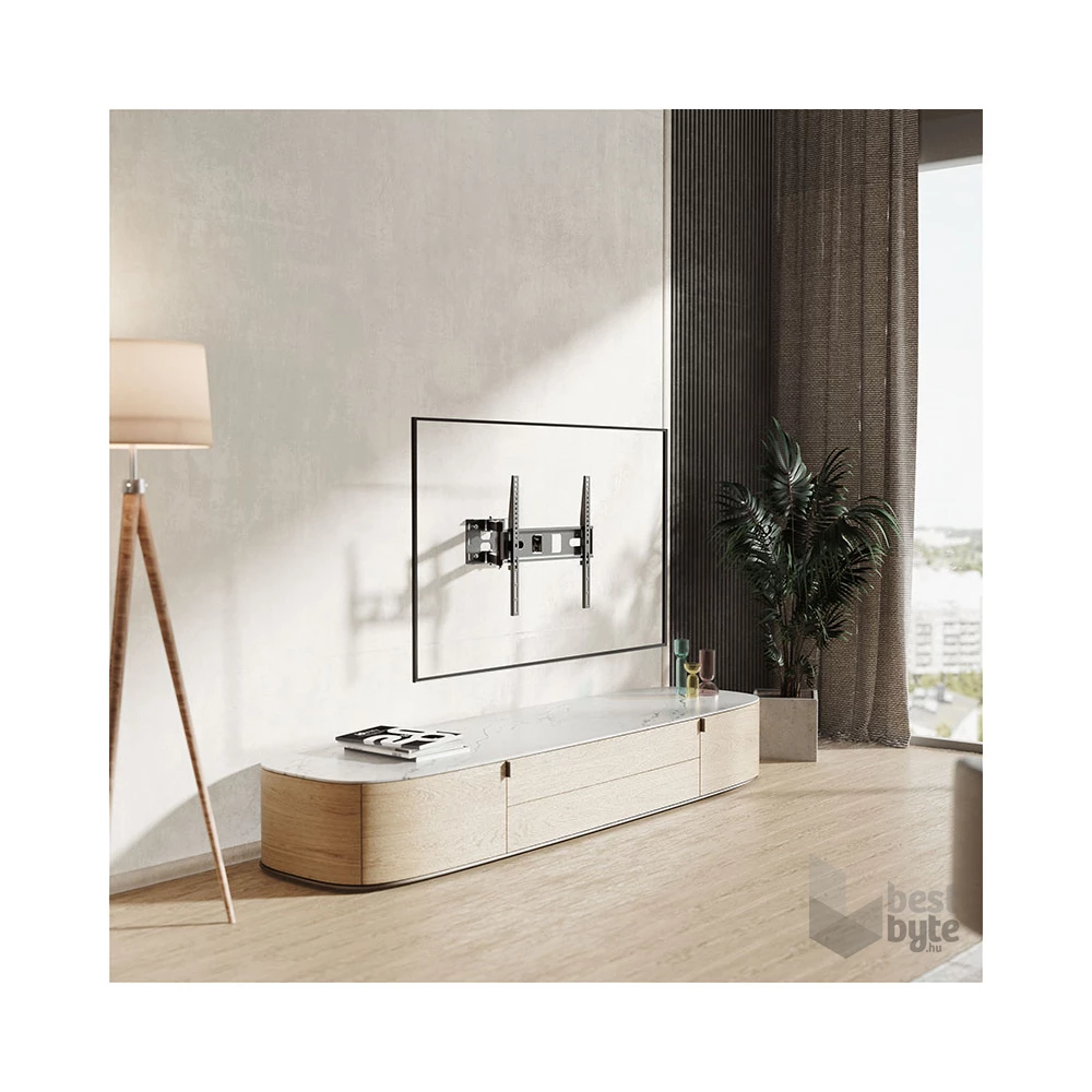 Stell SHO 4600 32"-55" VESA 400x400 kihúzható fali konzol