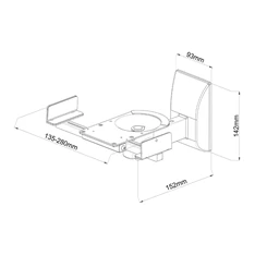 Stell SHO 5000 hangfal tartó 25kg (1pár)