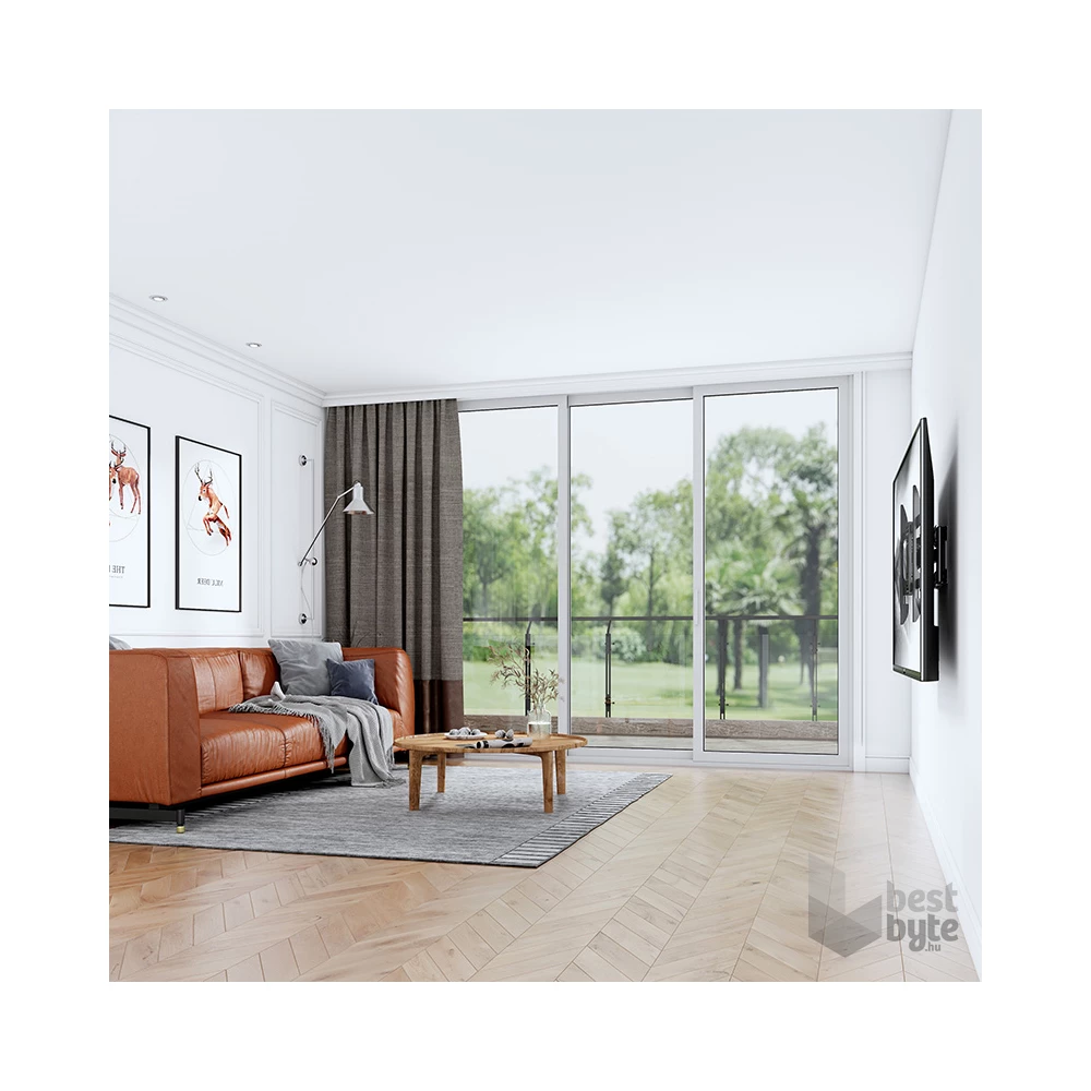 Stell SHO 5630 37"-80" VESA 600x400 kihúzható fali konzol