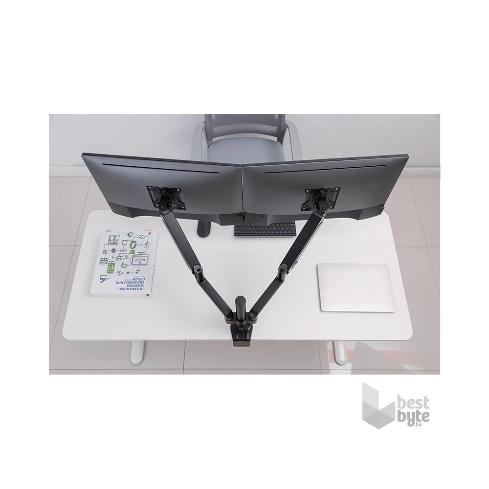 Stell SOS 2122 17"-32" kétkaros asztali monitor tartó konzol