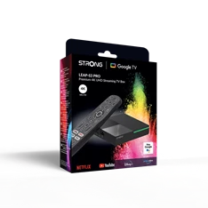 Strong LEAP-S3 Pro Google TV BOX set-top box / TV okosító / médialejátszó