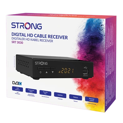 Strong SRT3030 HD DVB-C digitális kábel TV beltéri egység