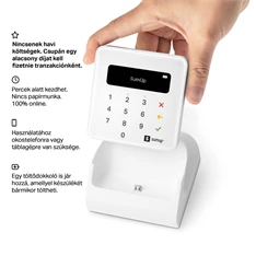 SumUp Air szett, kártyaolvasó és töltődokkoló egyben