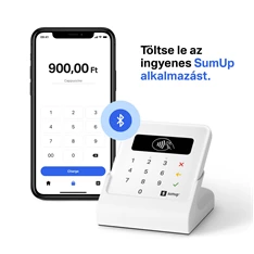SumUp Air szett, kártyaolvasó és töltődokkoló egyben