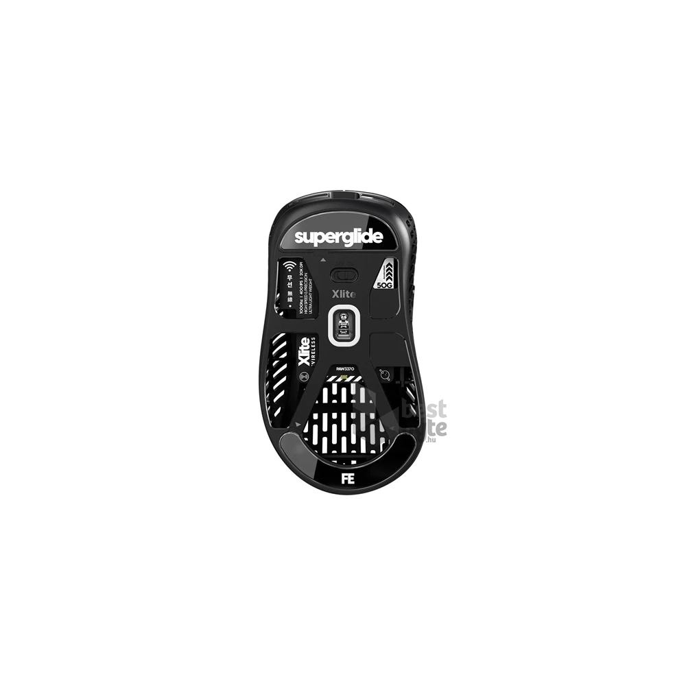 Superglide Glass Skates egértalp - Pulsar Xlite Wireless fekete