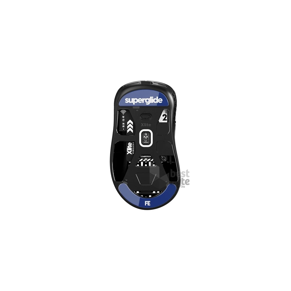 Superglide Glass Skates for Pulsar Xlite Wireless/Wireless v2/v2 Mini kék