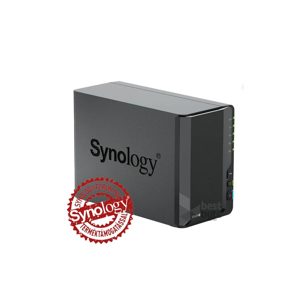 Synology DiskStation DS224+ (2GB) 2x SSD/HDD NAS + regisztrációs kártya
