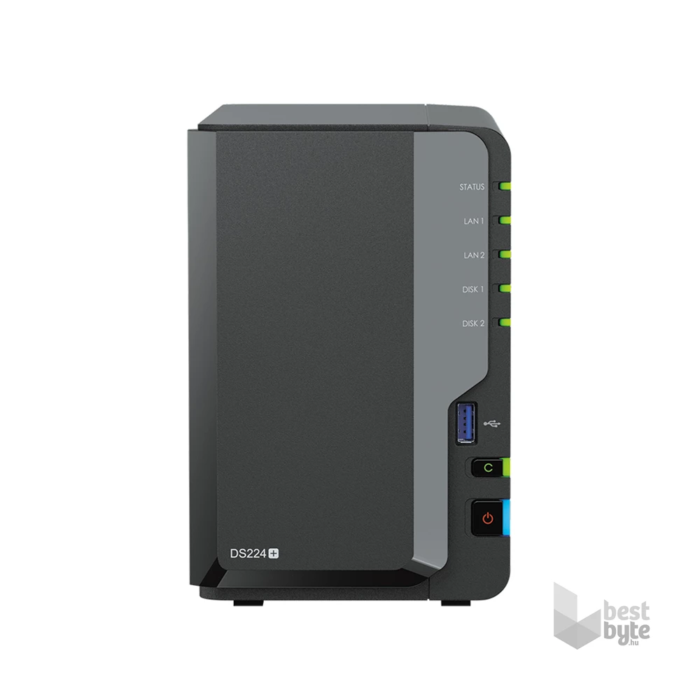 Synology DiskStation DS224+ (2GB) 2x SSD/HDD NAS + regisztrációs kártya
