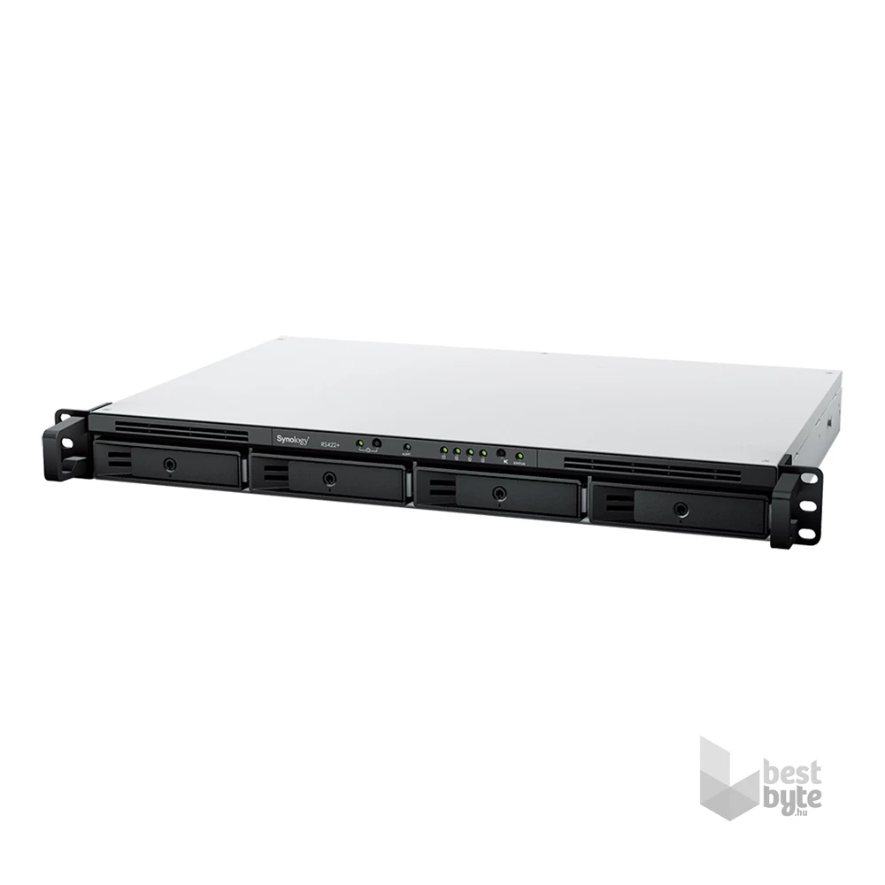 Synology RS422+ (2G) 1U 4x SSD/HDD 1U rackbe szerelhető NAS + regisztrációs kártya