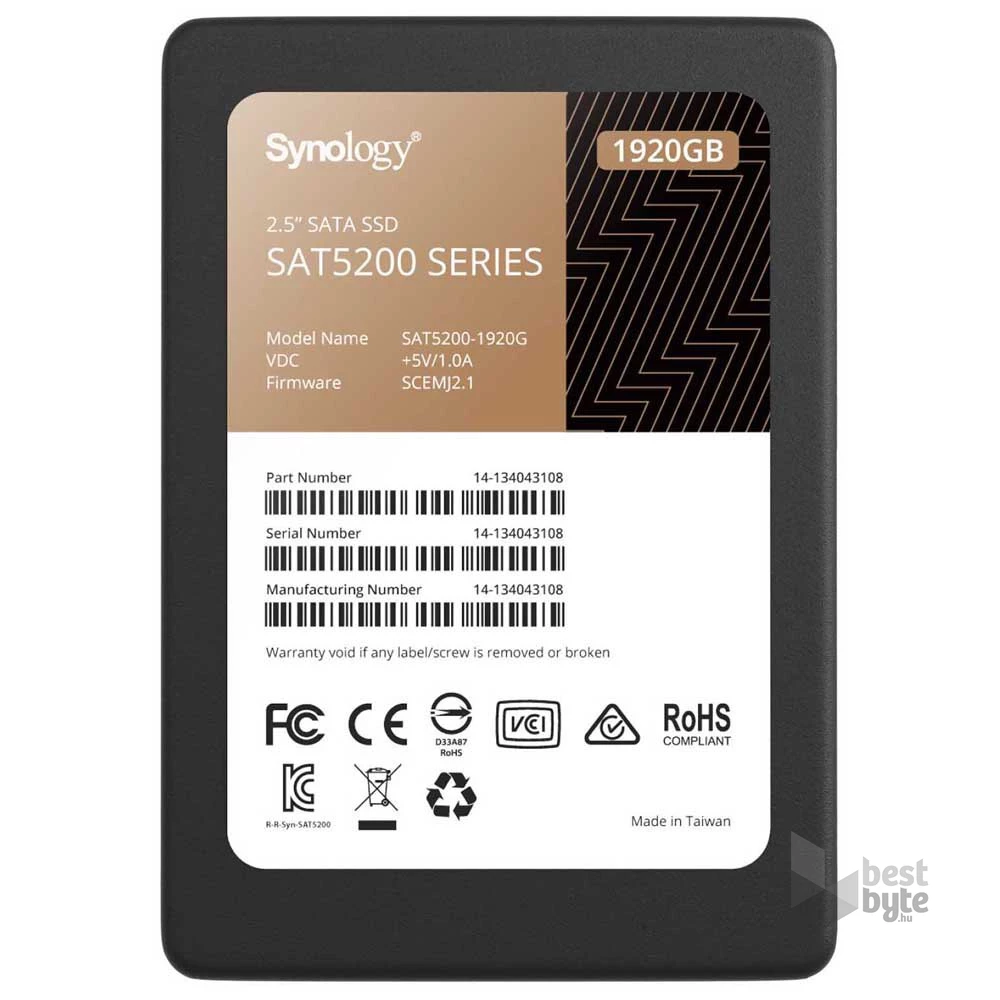 Synology SAT5200-1920G 1920GB SATA 2,5" Enterprise SSD