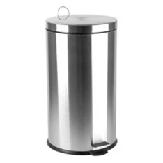 Szemetes, fém, pedálos, kivehető műa. vödörrel 30l