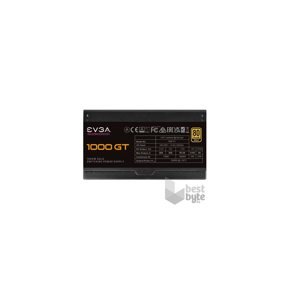 TÁP EVGA SuperNOVA 1000 GT, 80 Plus Gold 1000W, Fully Modular