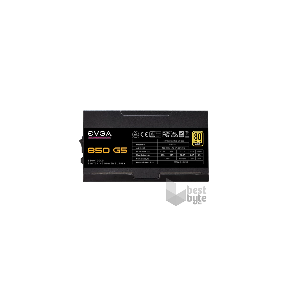 TÁP EVGA SuperNOVA 850 G5, 80 Plus Gold 850W, Fully Modular