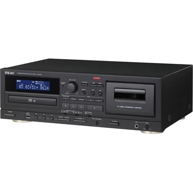 TEAC AD-850 fekete CD-lejátszó és kazettás magnó