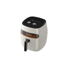 TOO AF-120W-1350 W fehér 5,2 L forrólevegős ablakos sütő (air fryer/airfryer)