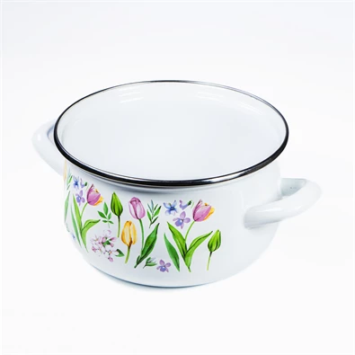 TOO BELLY TULIP 4,8 literes, 22cm átmérő, 14cm magasságú lábas (fazék) üveg fedővel