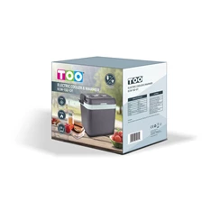 TOO ECW-132-GY 32 literes elektromos hűtőláda, fűtési funkcióval, 230V és 12V tápellátás is (AC/DC) (Újszerű)