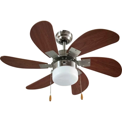 TOO mennyezeti ventilátor, LED világítással - fa mintás (Újszerű)
