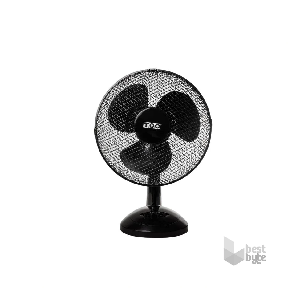 TOO FAND-30-201-B FJORD fekete asztali ventilátor 30cm