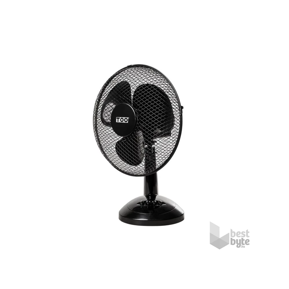 TOO FAND-30-201-B FJORD fekete asztali ventilátor 30cm
