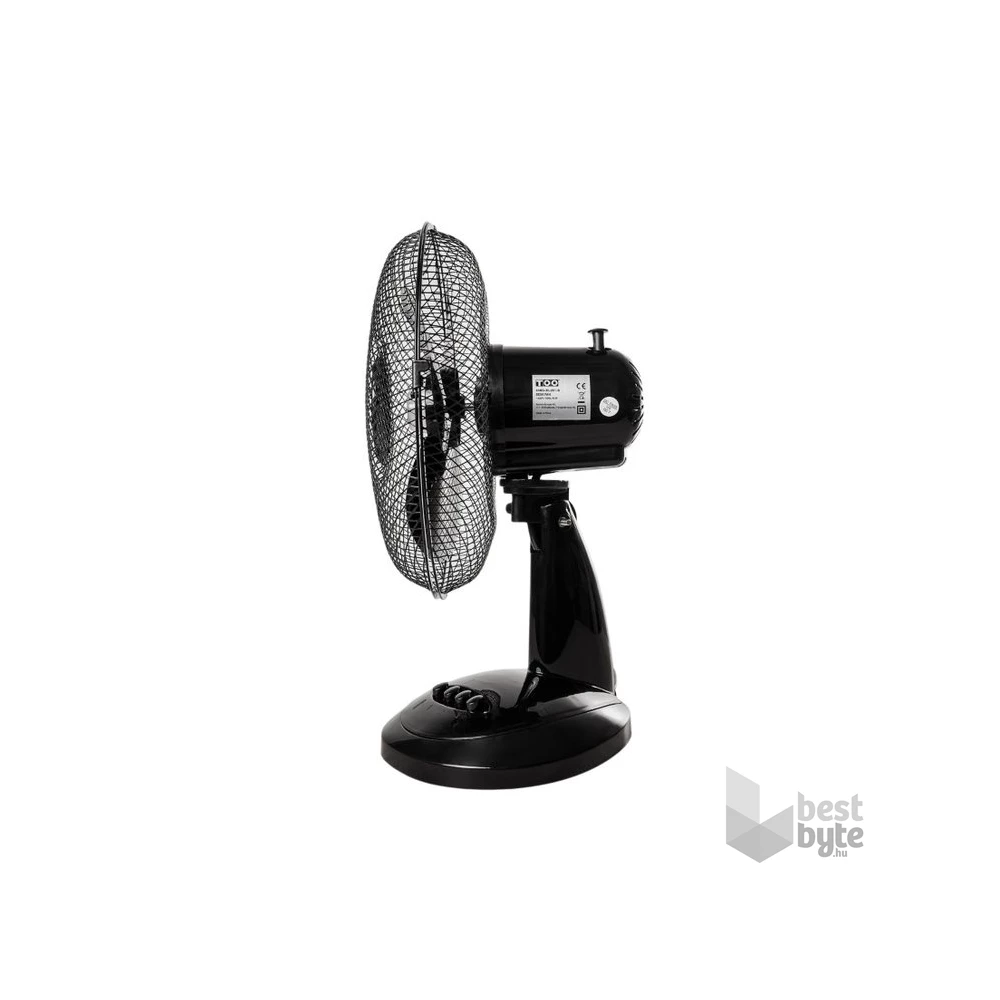TOO FAND-30-201-B FJORD fekete asztali ventilátor 30cm