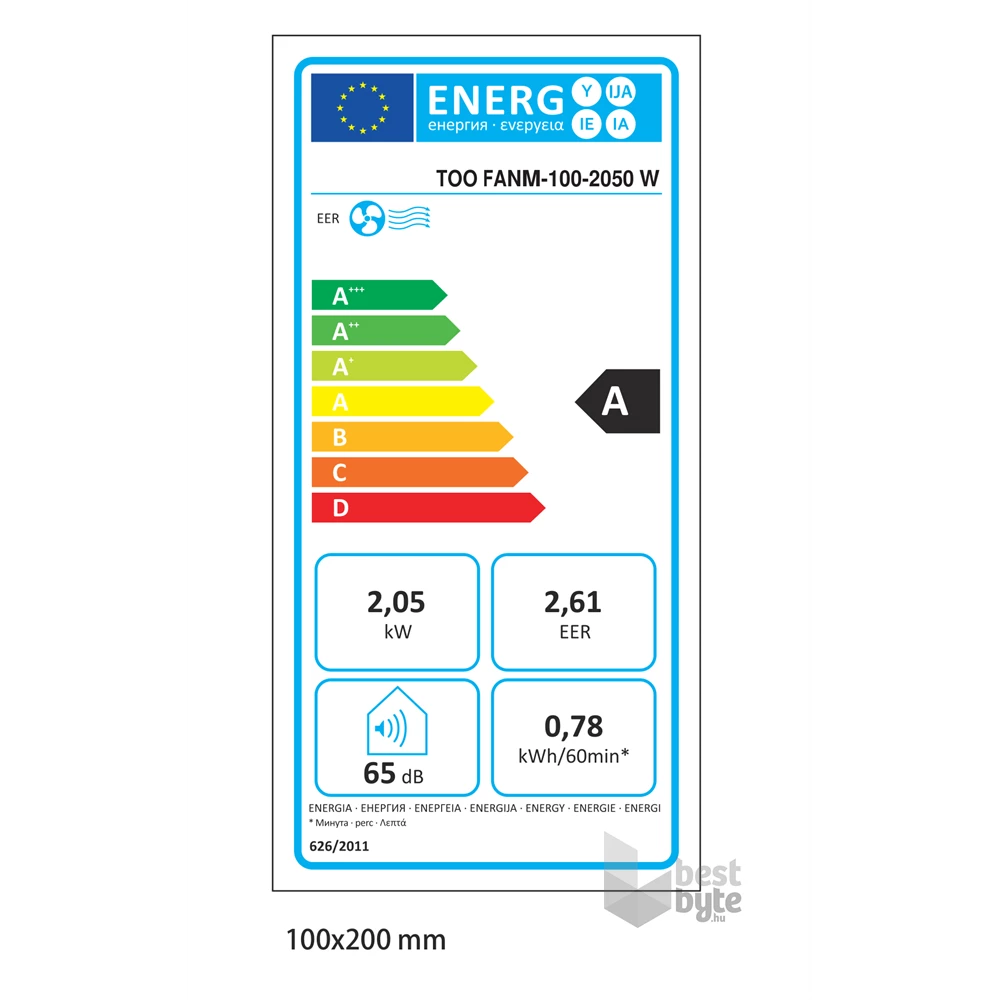 TOO FANM-100-2050 W ALASKA mobil klíma, hűt, távirányító, beépítő keret, 2050W