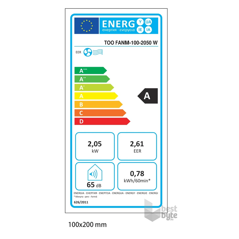 TOO FANM-100-2050 W ALASKA mobil klíma, hűt, távirányító, beépítő keret, 2050W (Újszerű)