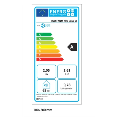 TOO FANM-100-2050 W ALASKA mobil klíma, hűt, távirányító, beépítő keret, 2050W (Újszerű)