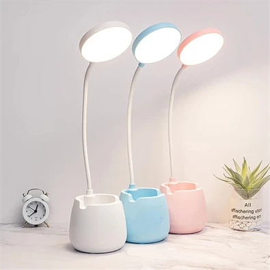 TOO FLOWER LAMP 1200mAh USB rózsaszín LED lámpa tolltartóval