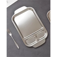 TOO KT-308 Fémtálca fogóval 33 x 19 x 1 cm