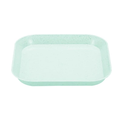 TOO KT-115 10db-os vegyes színekben búzaszalma műanyag tányér szett, 15×15×1.5cm
