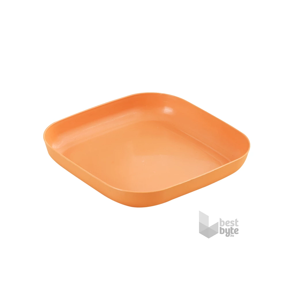 TOO KT-122 5db-os vegyes színekben búzaszalma műanyag négyzetes tányér szett, 20×3cm